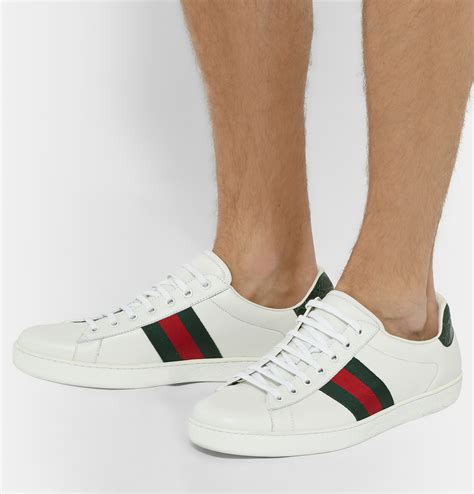 gucci shoes white ootd men|white gucci sneakers for men.